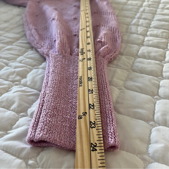M&S | Size 14 XL Cool Pink Sweater | Textured Knit | Puff Sleeve | Soft - Picture 12 of 15